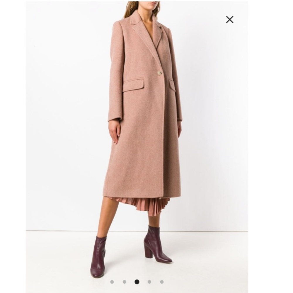 NWT VINCE Long wool alpaca blend Coat